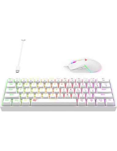 Zestaw 2w1 Havit KB867CM Klawiatura mechaniczna + myszka RGB