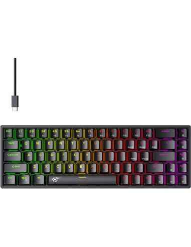 Mechaniczna klawiatura gamingowa Havit KB865L RGB (czarna)