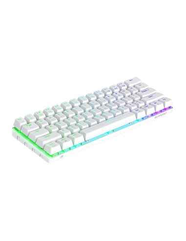 Bezprzewodowa mechaniczna klawiatura gamingowa BlitzWolf BW-KB0, Red switch, RGB (biała)