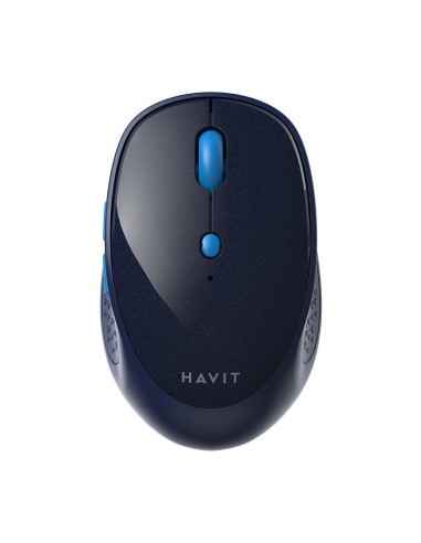 Bezprzewodowa mysz Havit MS76GT Plus 1600 DPI plug&play 2.4 GHz (niebieska)