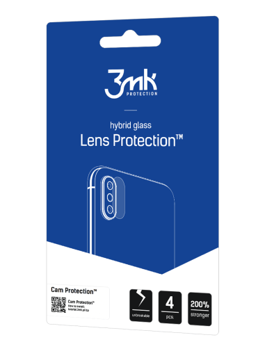 Szkło hybrydowe na obiektyw aparatu 3MK Lens Protect Motorola Moto E13 [4 PACK]