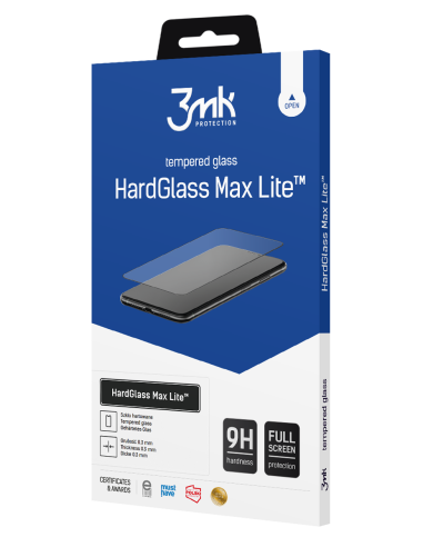 Szkło hartowane 3MK HardGlass Max Lite Motorola Moto E13 czarne