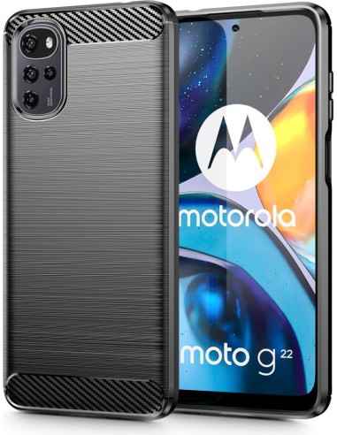 Etui Tech-Protect TPUCarbon Motorola Moto G22 Black