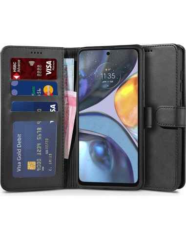 Etui Tech-Protect Wallet Motorola Moto G22 Black