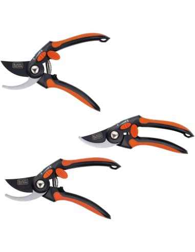 SEKATOR OGRODOWY KRÓTKI 21,5CM BLACK & DECKER