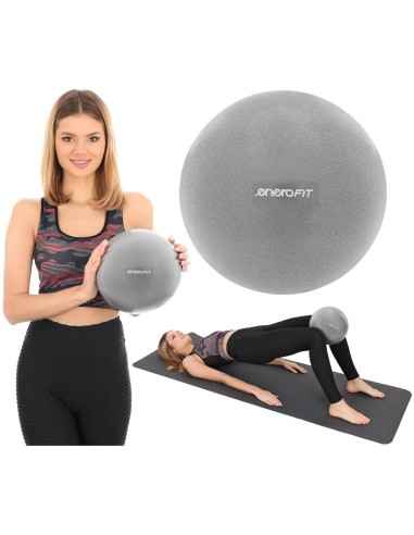 PIŁKA FITNESS PILATES 25CM SZARA ENERO FIT