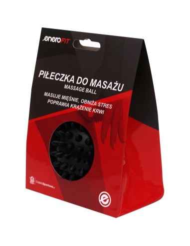 PIŁECZKA DO MASAŻU 7CM CZARNA HARD ENERO FIT