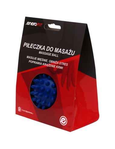 PIŁECZKA DO MASAŻU 7CM NIEBIESKA SOFT ENERO FIT