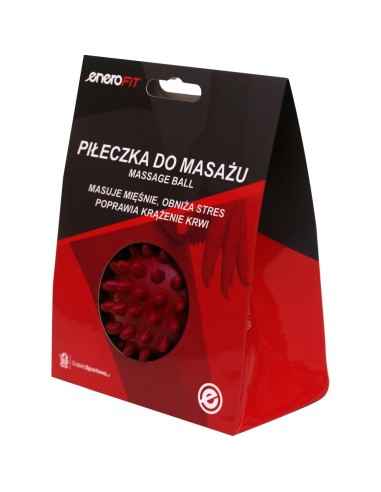 PIŁECZKA DO MASAŻU 7CM CZERWONA MEDIUM ENERO FIT