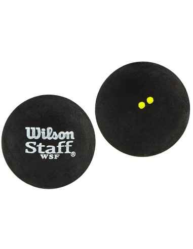 PIŁKA DO SQUASHA WILSON STAFF 2SZT DOUBLE YELLOW DOT EXTRA SLOW