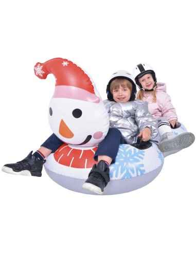 ŚLIZG SANKI DMUCHANE 2 OSOBOWE SNOWMAN 138x74x80CM