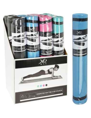 MATA FITNESS JOGA PILATES EVA 180x60x0,4CM XQMAX MIX